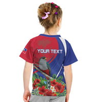 Personalized Hispaniolan Trogon Haiti Kid T Shirt Sporty Style - Wonder Print Shop