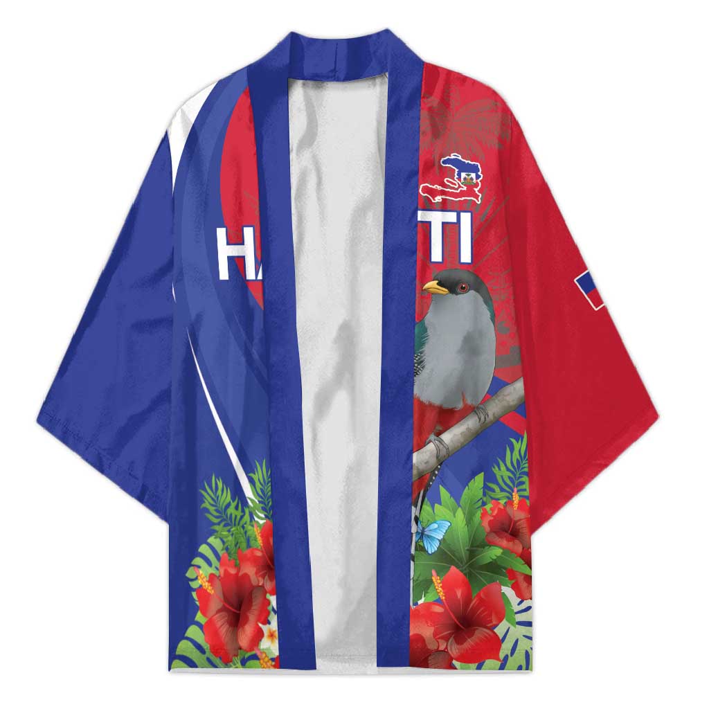 Personalized Hispaniolan Trogon Haiti Kimono Sporty Style - Wonder Print Shop