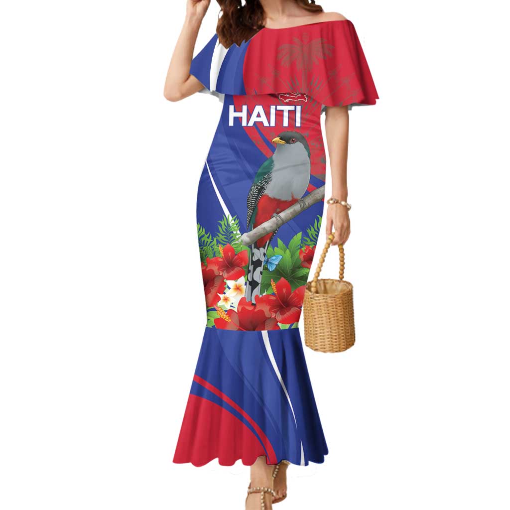 Personalized Hispaniolan Trogon Haiti Mermaid Dress Sporty Style - Wonder Print Shop
