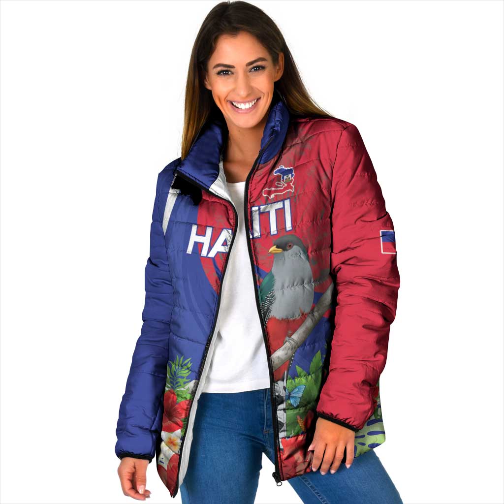 Personalized Hispaniolan Trogon Haiti Padded Jacket Sporty Style - Wonder Print Shop