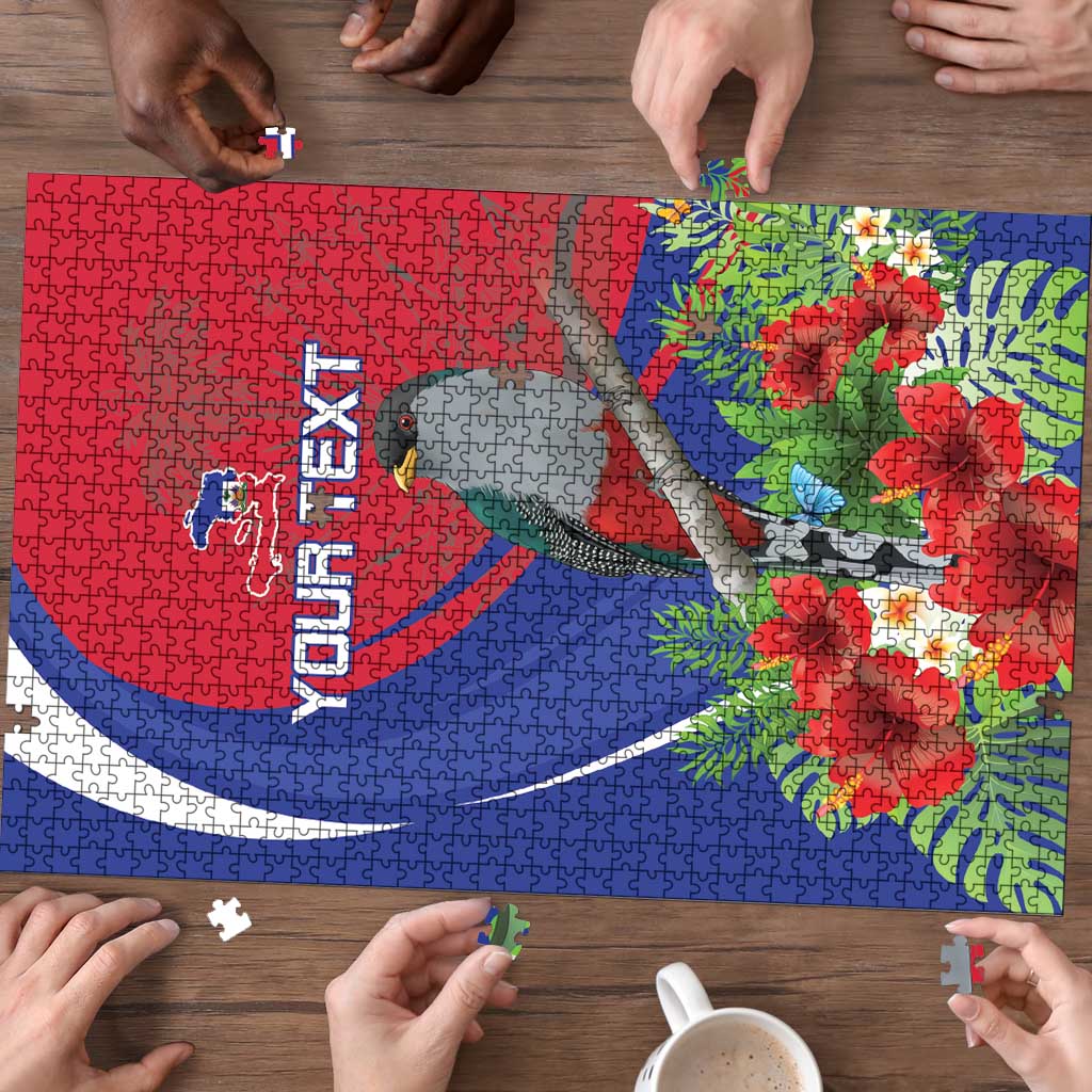 Personalized Hispaniolan Trogon Haiti Puzzle Sporty Style - Wonder Print Shop