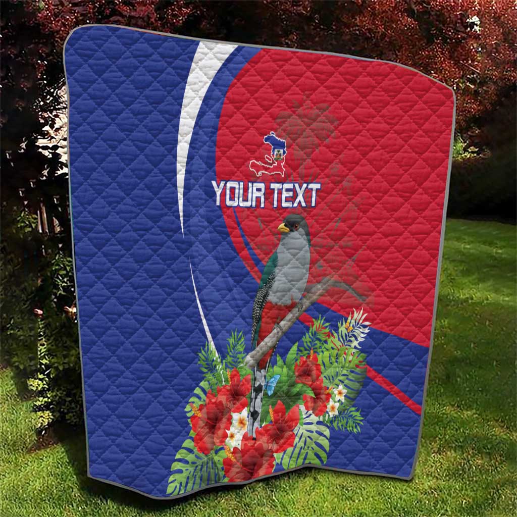 Personalized Hispaniolan Trogon Haiti Quilt Sporty Style - Wonder Print Shop