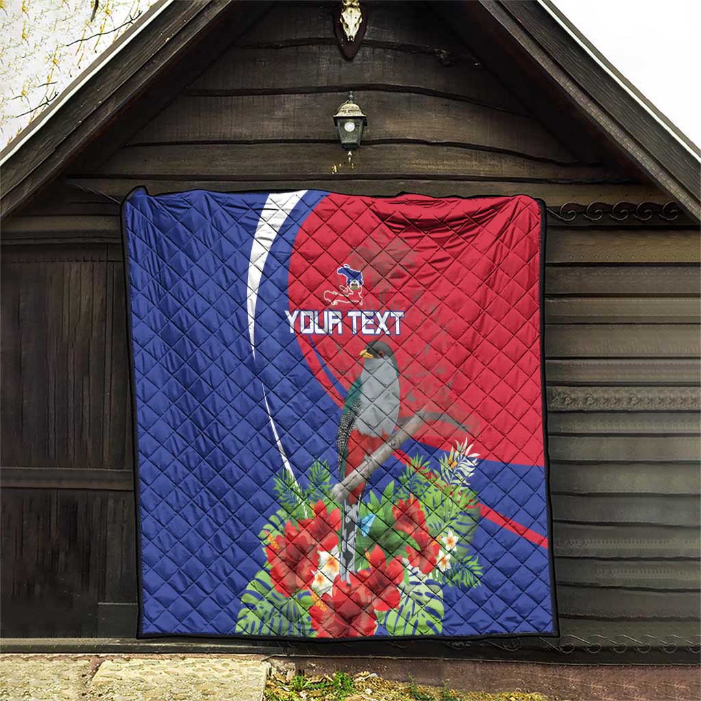 Personalized Hispaniolan Trogon Haiti Quilt Sporty Style - Wonder Print Shop