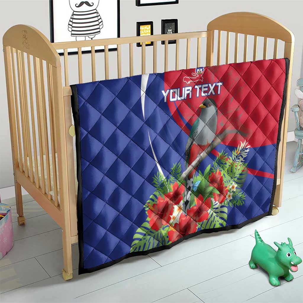 Personalized Hispaniolan Trogon Haiti Quilt Sporty Style - Wonder Print Shop