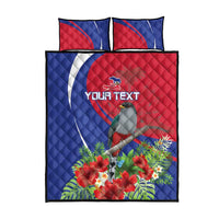 Personalized Hispaniolan Trogon Haiti Quilt Bed Set Sporty Style - Wonder Print Shop