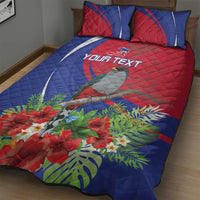 Personalized Hispaniolan Trogon Haiti Quilt Bed Set Sporty Style - Wonder Print Shop
