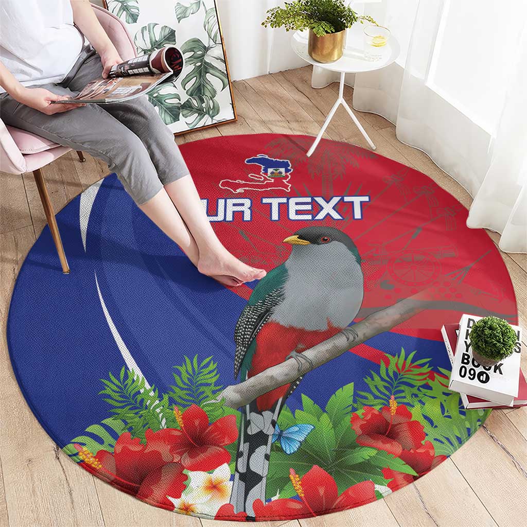 Personalized Hispaniolan Trogon Haiti Round Carpet Sporty Style - Wonder Print Shop