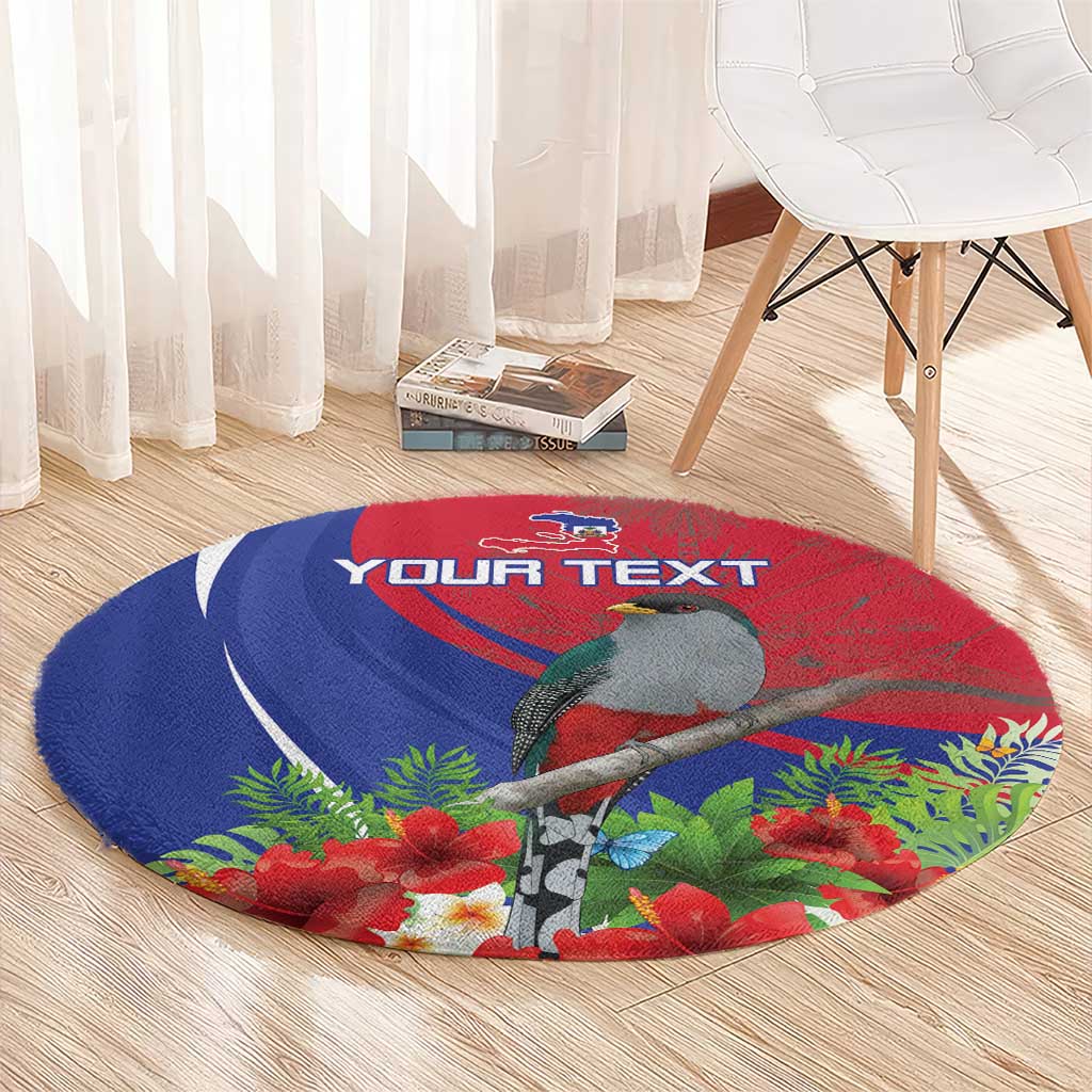 Personalized Hispaniolan Trogon Haiti Round Carpet Sporty Style - Wonder Print Shop
