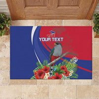 Personalized Hispaniolan Trogon Haiti Rubber Doormat Sporty Style - Wonder Print Shop