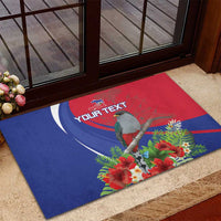 Personalized Hispaniolan Trogon Haiti Rubber Doormat Sporty Style - Wonder Print Shop