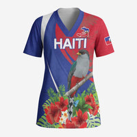 Personalized Hispaniolan Trogon Haiti Scrub Top Sporty Style - Wonder Print Shop