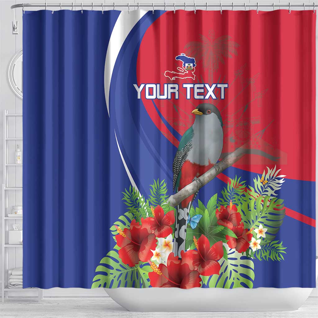 Personalized Hispaniolan Trogon Haiti Shower Curtain Sporty Style - Wonder Print Shop