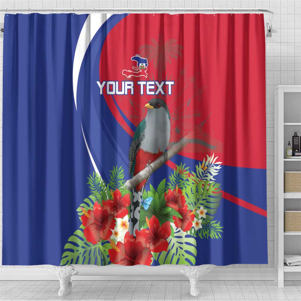 Personalized Hispaniolan Trogon Haiti Shower Curtain Sporty Style - Wonder Print Shop
