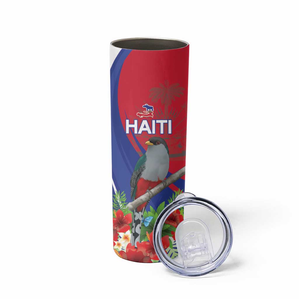 Personalized Hispaniolan Trogon Haiti Skinny Tumbler Sporty Style - Wonder Print Shop