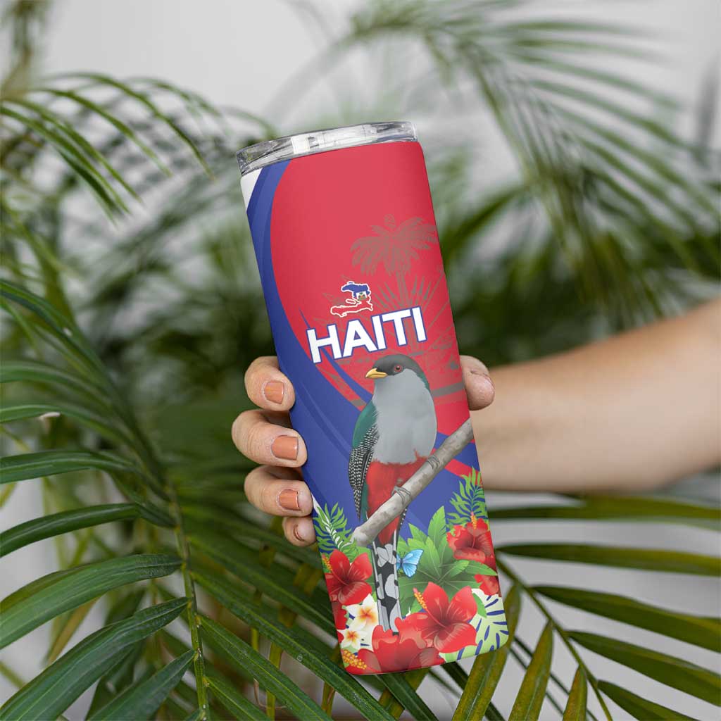 Personalized Hispaniolan Trogon Haiti Skinny Tumbler Sporty Style - Wonder Print Shop