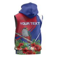 Personalized Hispaniolan Trogon Haiti Sleeveless Hoodie Sporty Style - Wonder Print Shop