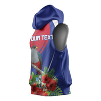 Personalized Hispaniolan Trogon Haiti Sleeveless Hoodie Sporty Style - Wonder Print Shop