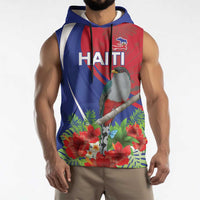 Personalized Hispaniolan Trogon Haiti Sleeveless Hoodie Sporty Style - Wonder Print Shop