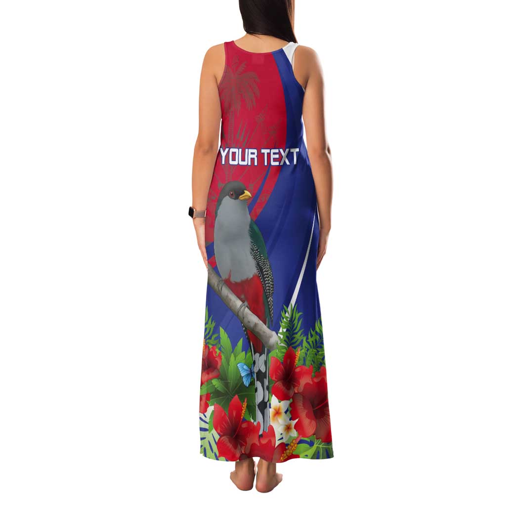 Personalized Hispaniolan Trogon Haiti Tank Maxi Dress Sporty Style - Wonder Print Shop