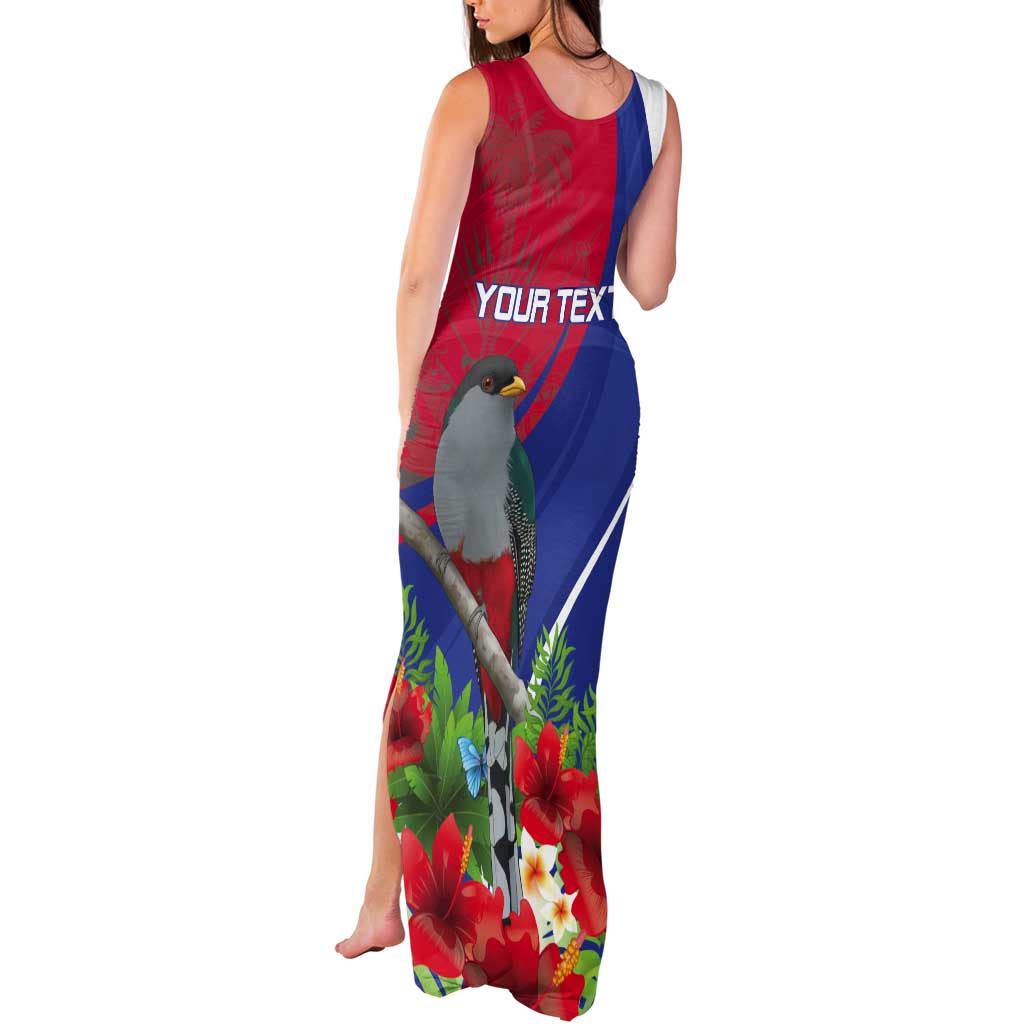 Personalized Hispaniolan Trogon Haiti Tank Maxi Dress Sporty Style - Wonder Print Shop