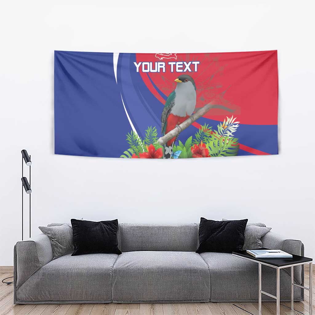Personalized Hispaniolan Trogon Haiti Tapestry Sporty Style - Wonder Print Shop