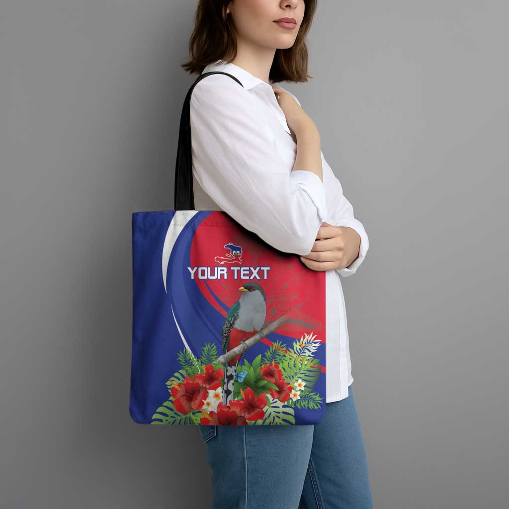 Personalized Hispaniolan Trogon Haiti Tote Bag Sporty Style - Wonder Print Shop