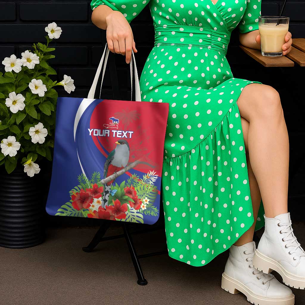 Personalized Hispaniolan Trogon Haiti Tote Bag Sporty Style - Wonder Print Shop