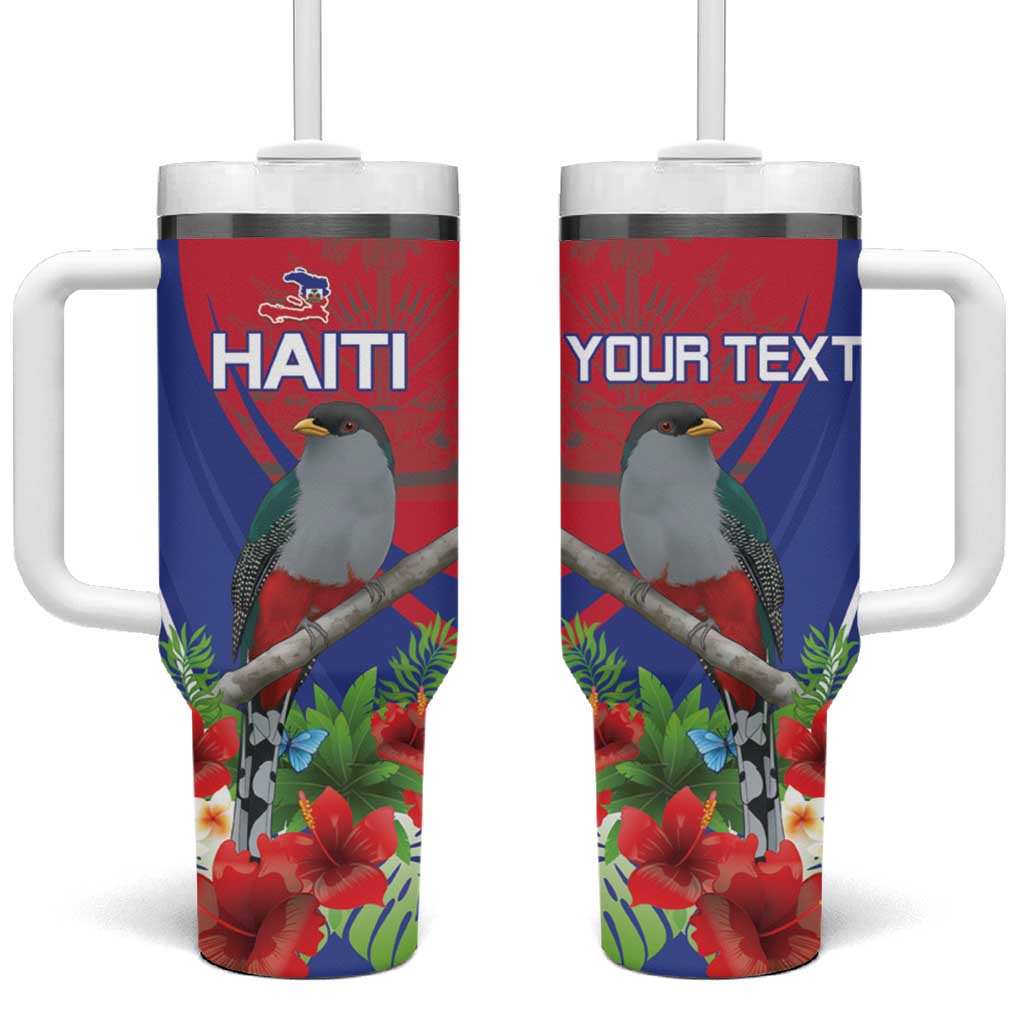 Personalized Hispaniolan Trogon Haiti Tumbler With Handle Sporty Style - Wonder Print Shop