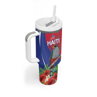 Personalized Hispaniolan Trogon Haiti Tumbler With Handle Sporty Style - Wonder Print Shop