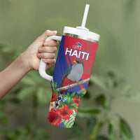 Personalized Hispaniolan Trogon Haiti Tumbler With Handle Sporty Style - Wonder Print Shop