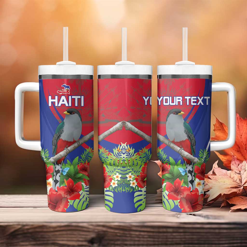 Personalized Hispaniolan Trogon Haiti Tumbler With Handle Sporty Style - Wonder Print Shop