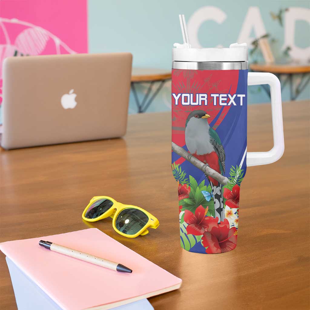 Personalized Hispaniolan Trogon Haiti Tumbler With Handle Sporty Style - Wonder Print Shop
