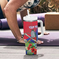 Personalized Hispaniolan Trogon Haiti Tumbler With Handle Sporty Style - Wonder Print Shop