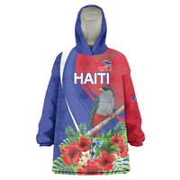 Personalized Hispaniolan Trogon Haiti Wearable Blanket Hoodie Sporty Style - Wonder Print Shop