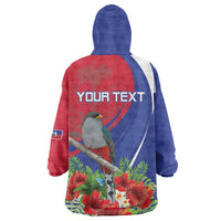 Personalized Hispaniolan Trogon Haiti Wearable Blanket Hoodie Sporty Style - Wonder Print Shop