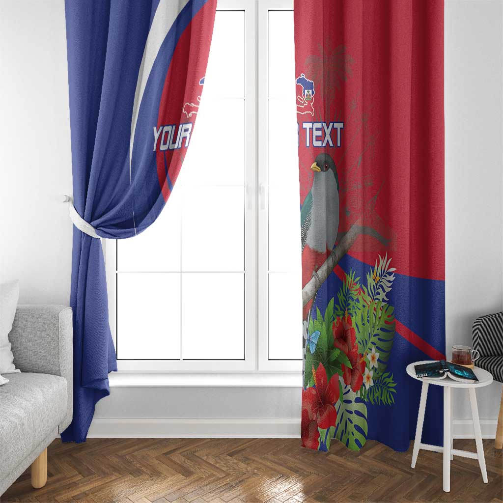 Personalized Hispaniolan Trogon Haiti Window Curtain Sporty Style - Wonder Print Shop
