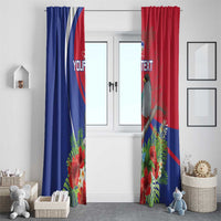 Personalized Hispaniolan Trogon Haiti Window Curtain Sporty Style - Wonder Print Shop