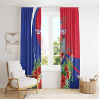 Personalized Hispaniolan Trogon Haiti Window Curtain Sporty Style - Wonder Print Shop