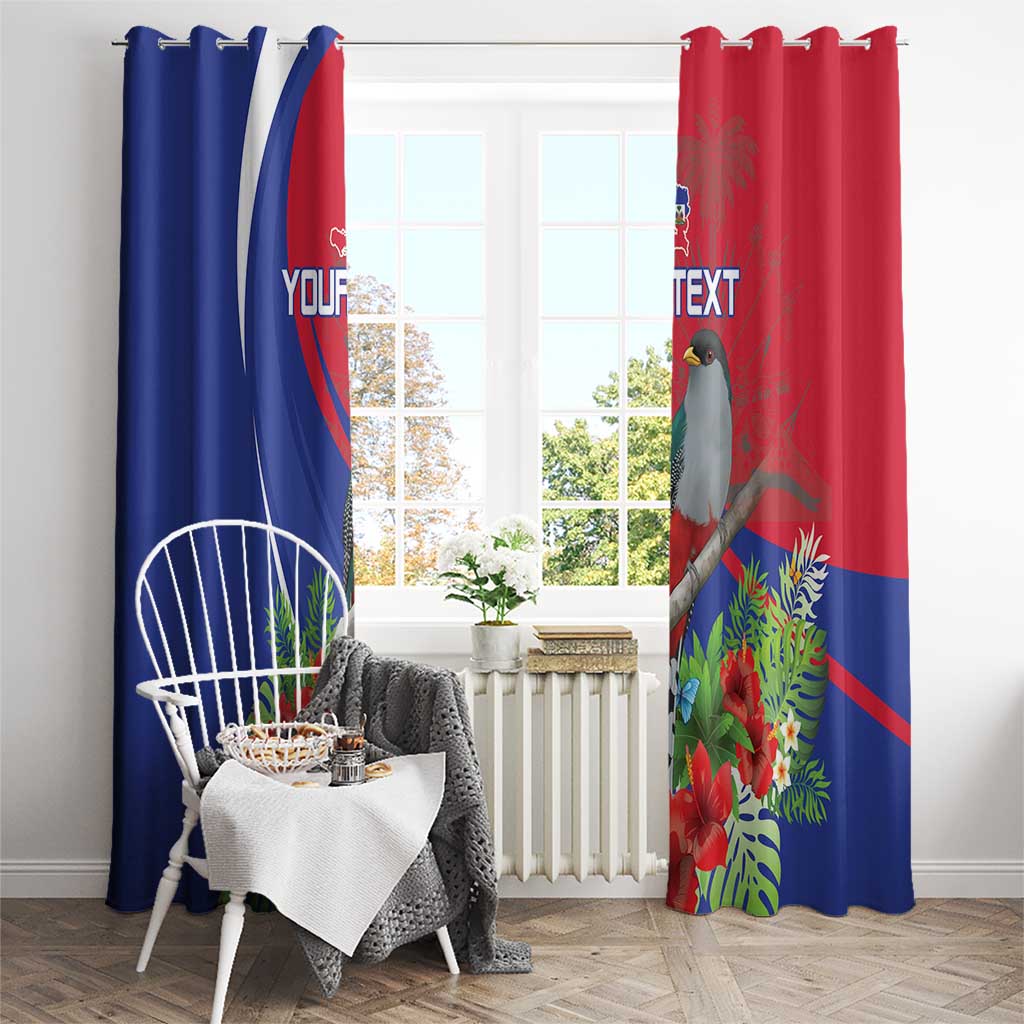 Personalized Hispaniolan Trogon Haiti Window Curtain Sporty Style - Wonder Print Shop