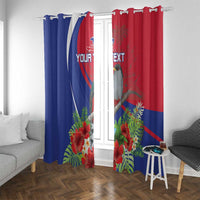 Personalized Hispaniolan Trogon Haiti Window Curtain Sporty Style - Wonder Print Shop