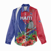 Personalized Hispaniolan Trogon Haiti Women Casual Shirt Sporty Style - Wonder Print Shop