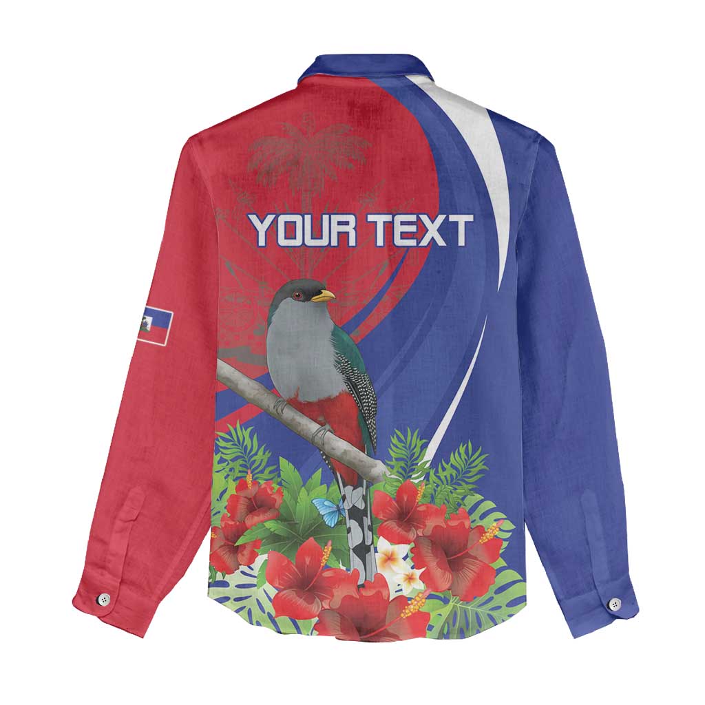 Personalized Hispaniolan Trogon Haiti Women Casual Shirt Sporty Style - Wonder Print Shop