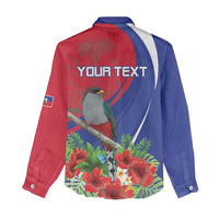 Personalized Hispaniolan Trogon Haiti Women Casual Shirt Sporty Style - Wonder Print Shop