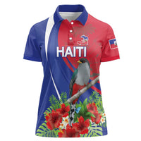 Personalized Hispaniolan Trogon Haiti Women Polo Shirt Sporty Style - Wonder Print Shop