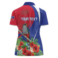 Personalized Hispaniolan Trogon Haiti Women Polo Shirt Sporty Style - Wonder Print Shop