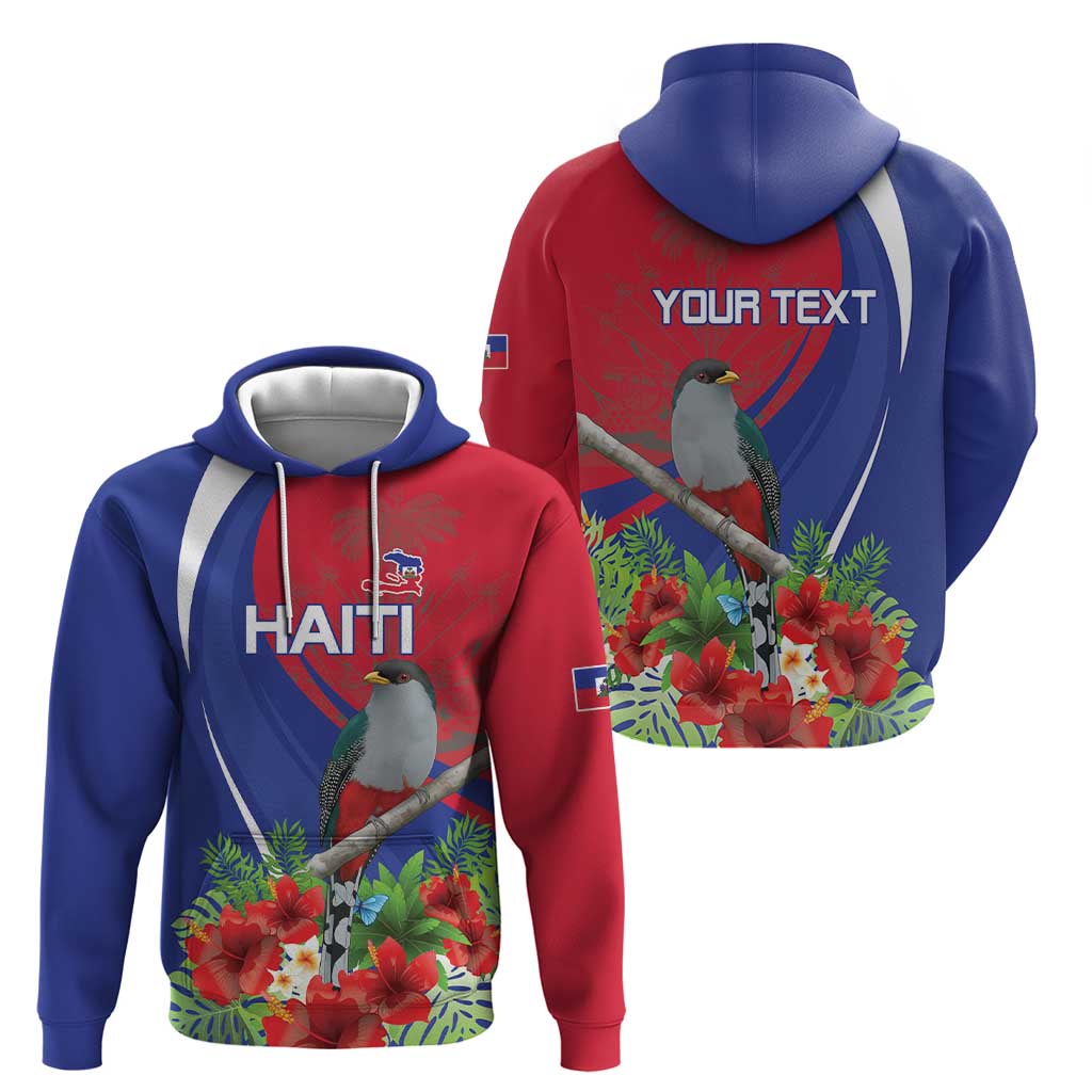 Personalized Hispaniolan Trogon Haiti Zip Hoodie Sporty Style - Wonder Print Shop