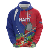 Personalized Hispaniolan Trogon Haiti Zip Hoodie Sporty Style - Wonder Print Shop