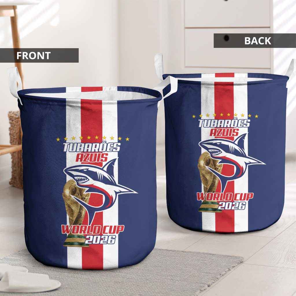 Cape Verde Football Laundry Basket Tubaroes Azuis World Cup 2026 - Wonder Print Shop