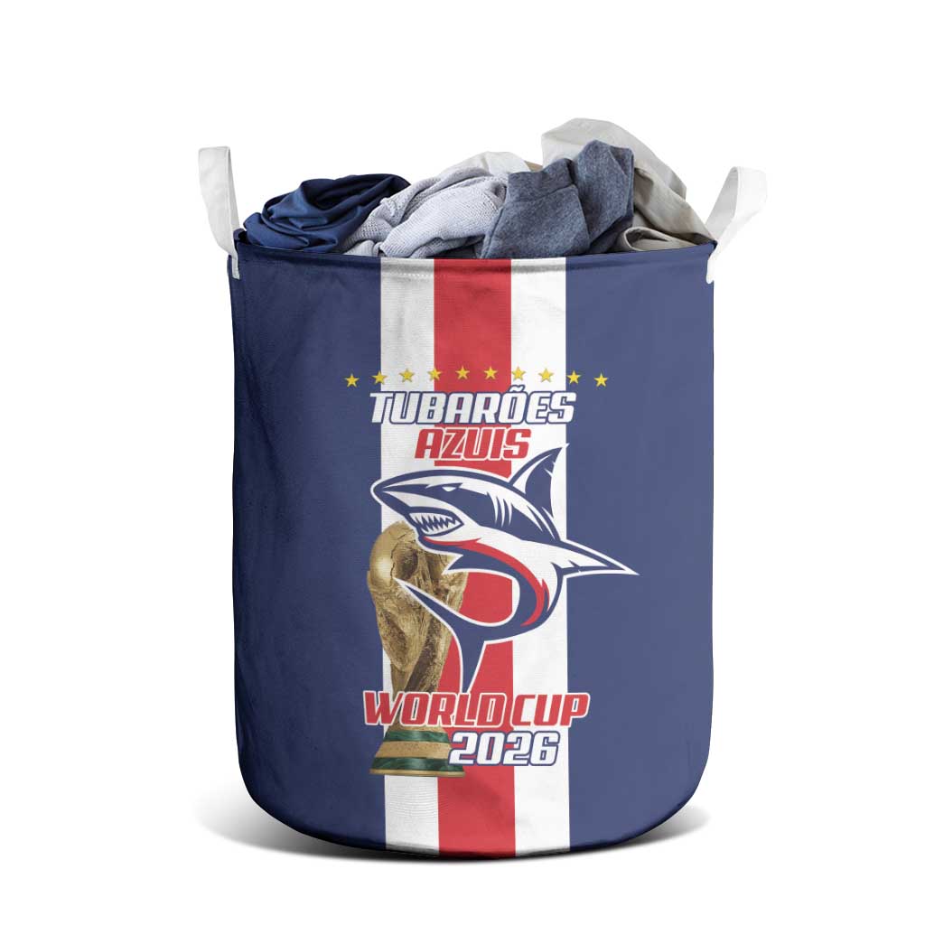 Cape Verde Football Laundry Basket Tubaroes Azuis World Cup 2026 - Wonder Print Shop