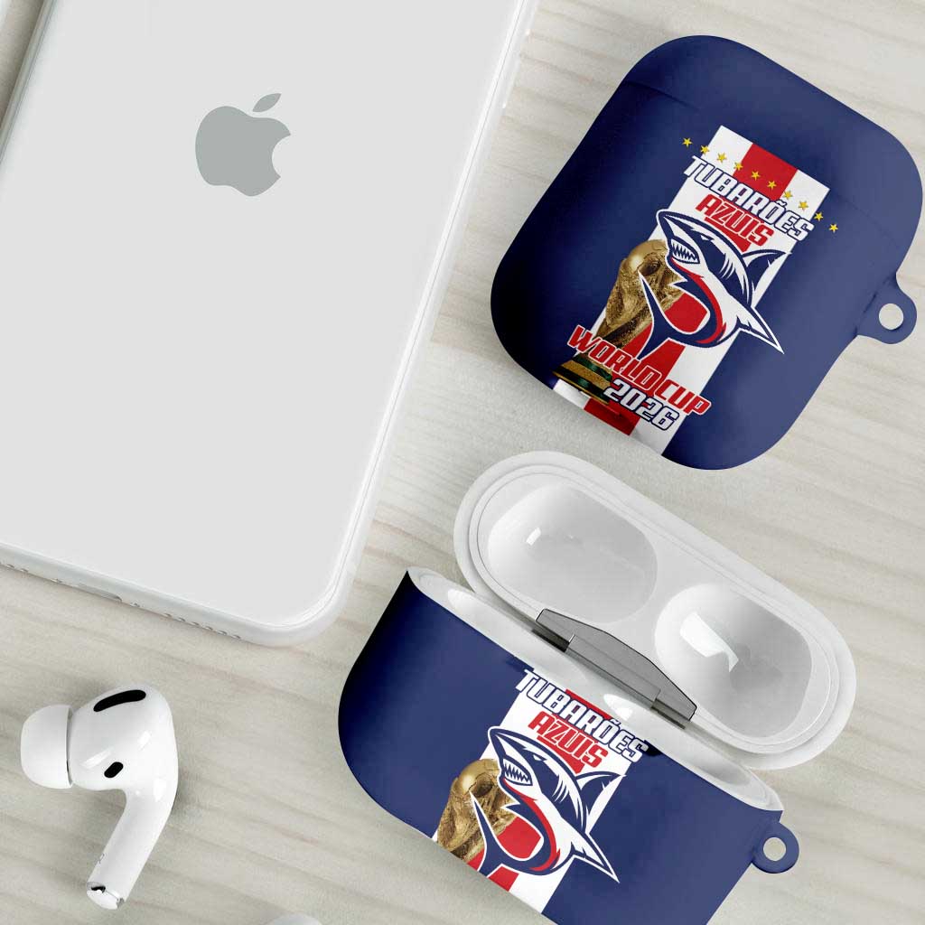 Cape Verde Football AirPods Case Tubaroes Azuis World Cup 2026 - Wonder Print Shop